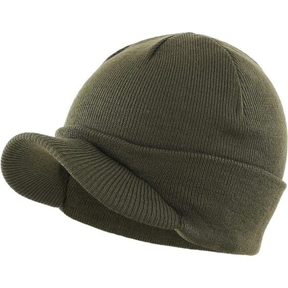 Other - Men's Winter Beanie Hat Army Green